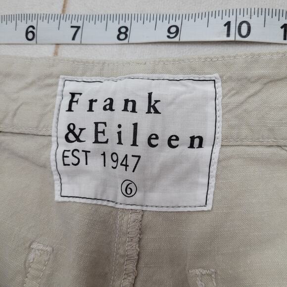 Frank & Eileen Jameson linen flax utility jogger pants relaxed chino minimalist - Picture 6 of 9